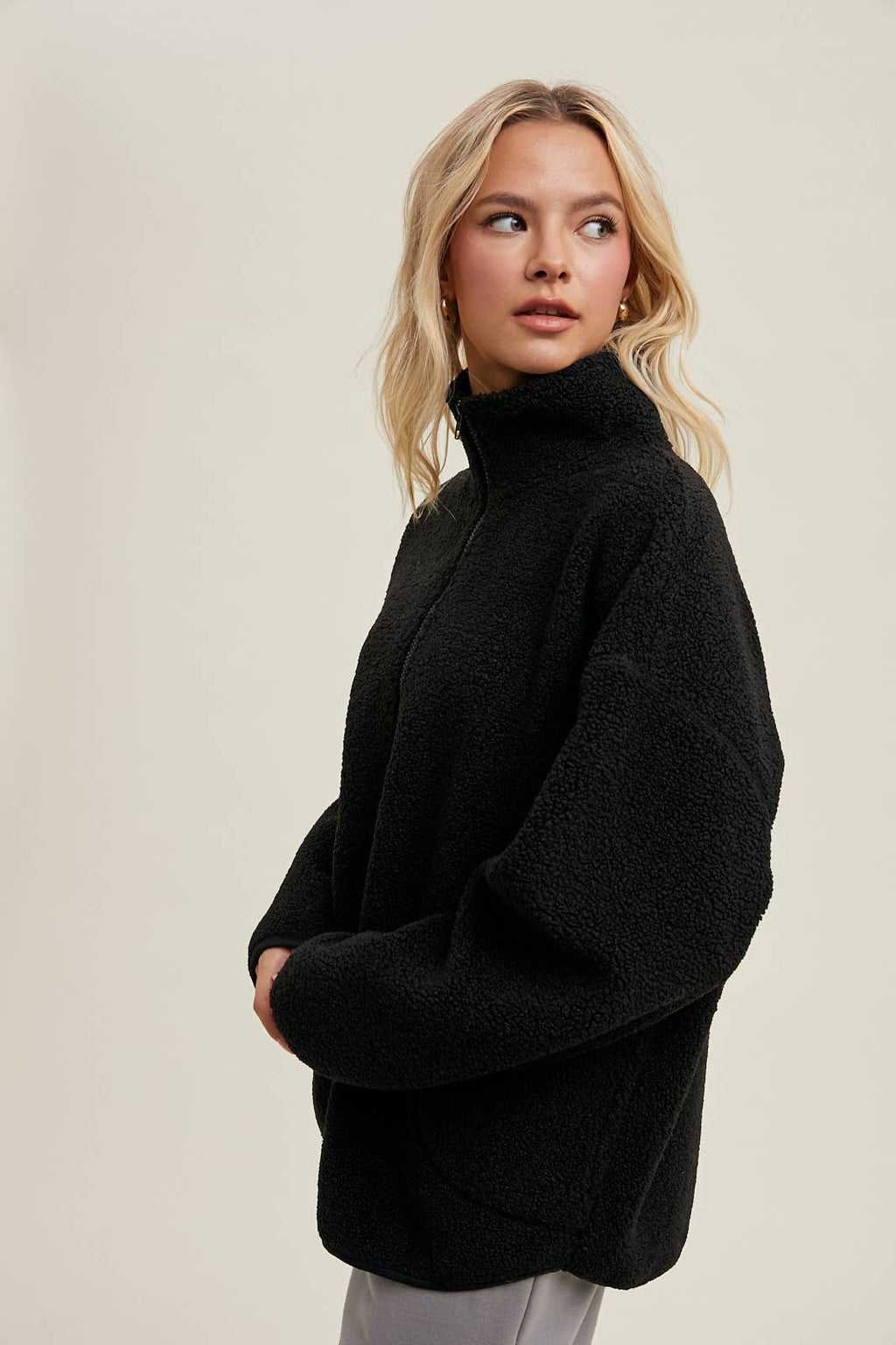 Sherpa Half-Zip Pulllover