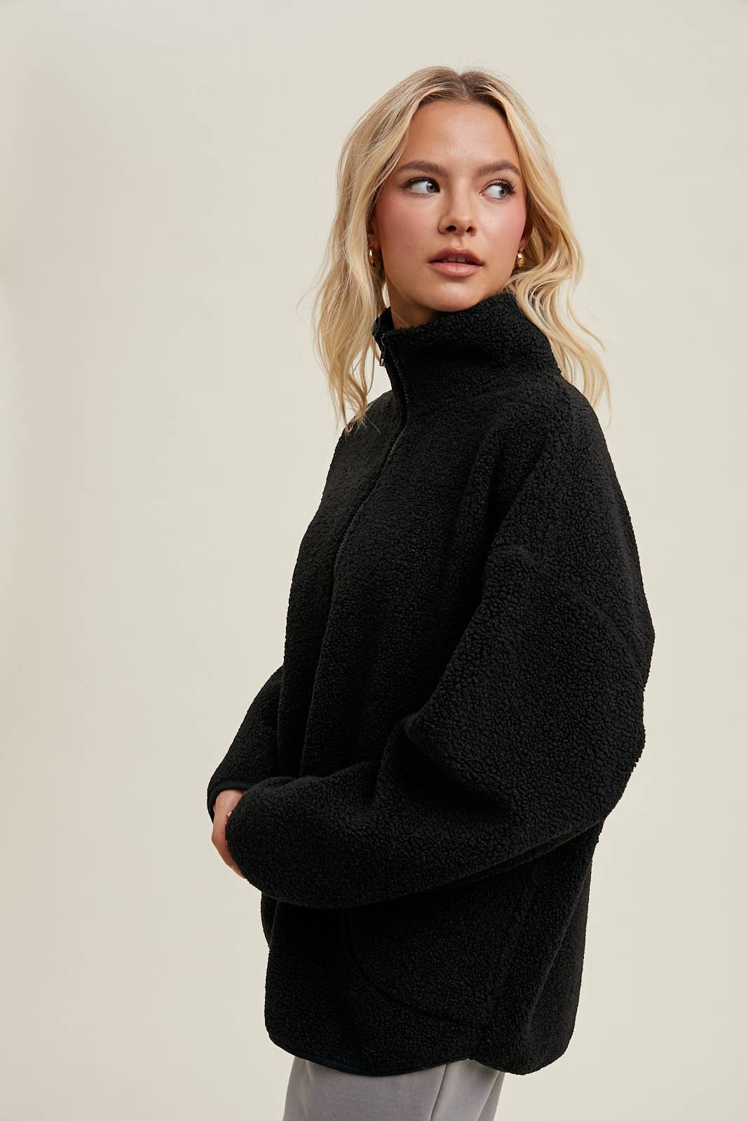 Sherpa Half-Zip Pulllover