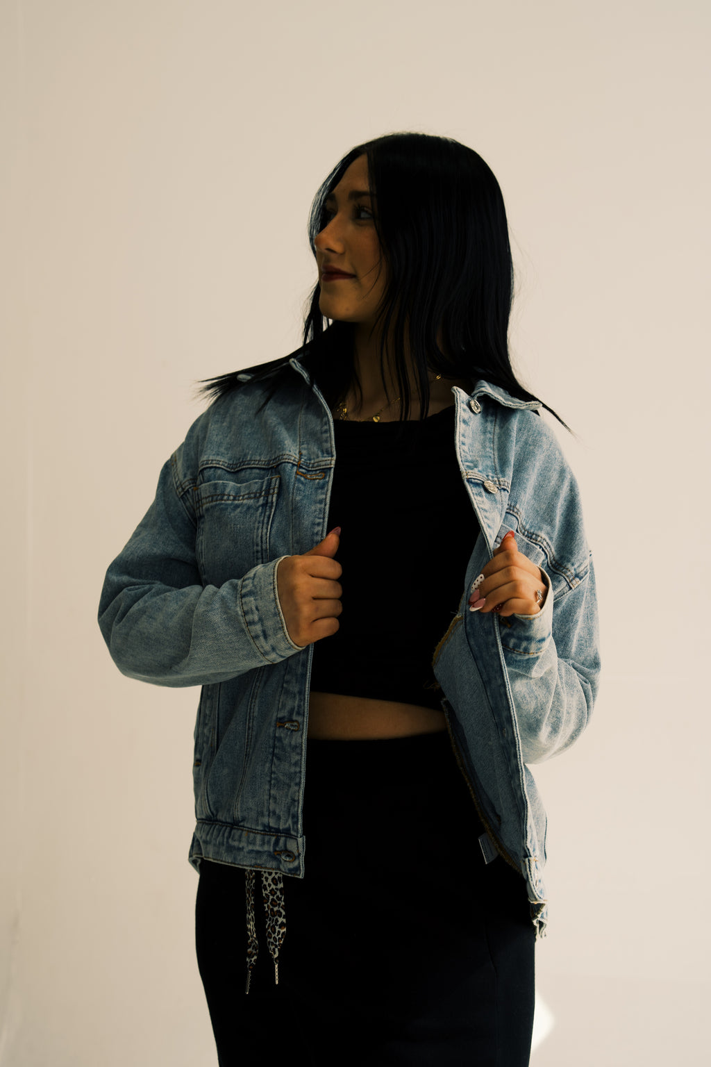 Denim Button Down Oversized Jacket