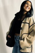 Reversible Sherpa and Leather Jacket