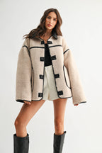 Reversible Sherpa and Leather Jacket