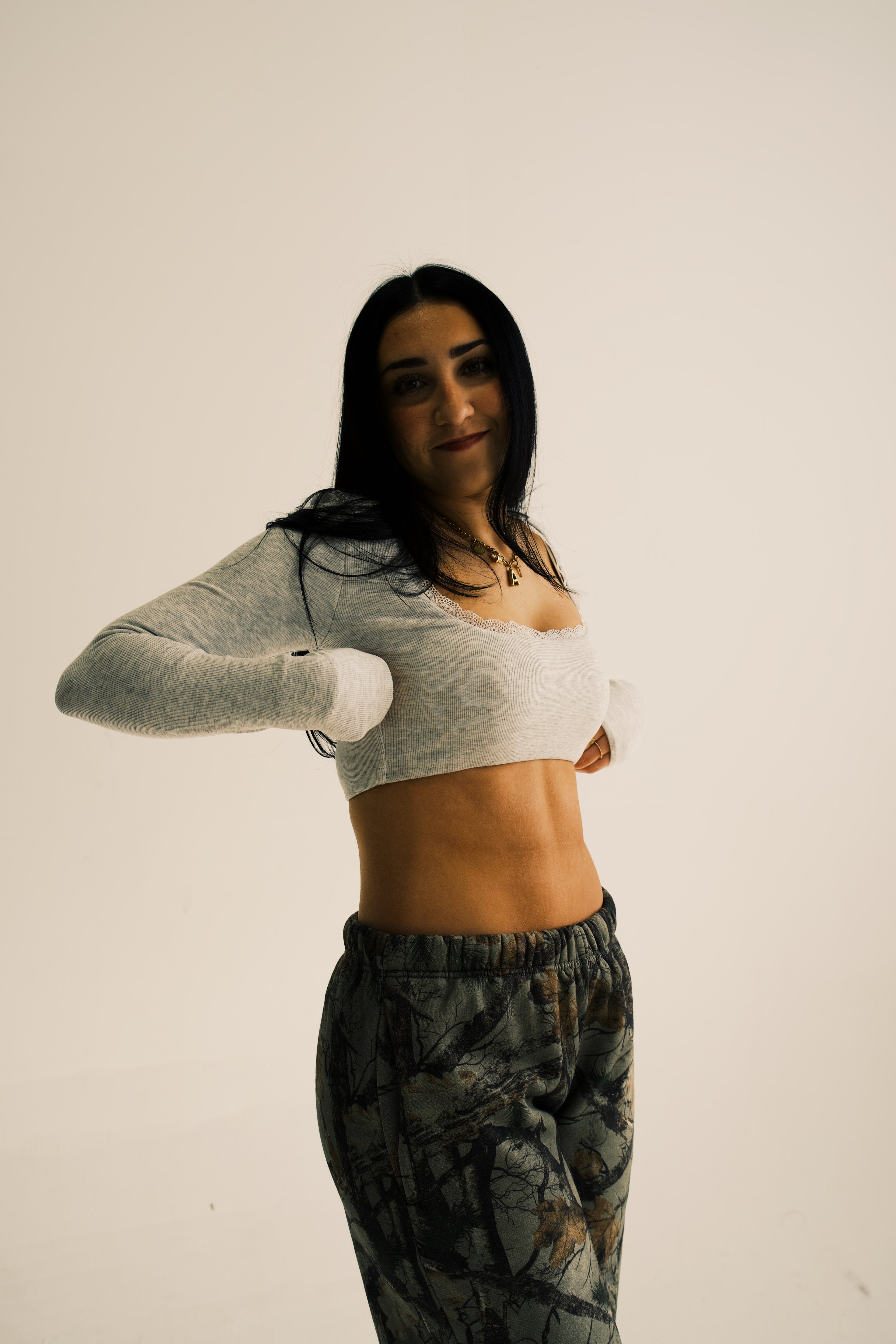 Core Basic Ribbed Long Sleeve Top
