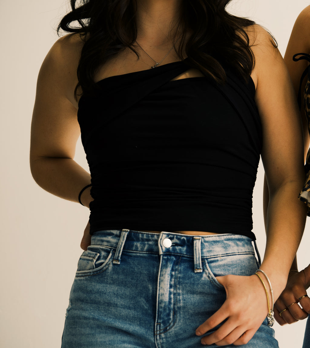 Asymmetric One Shoulder Top