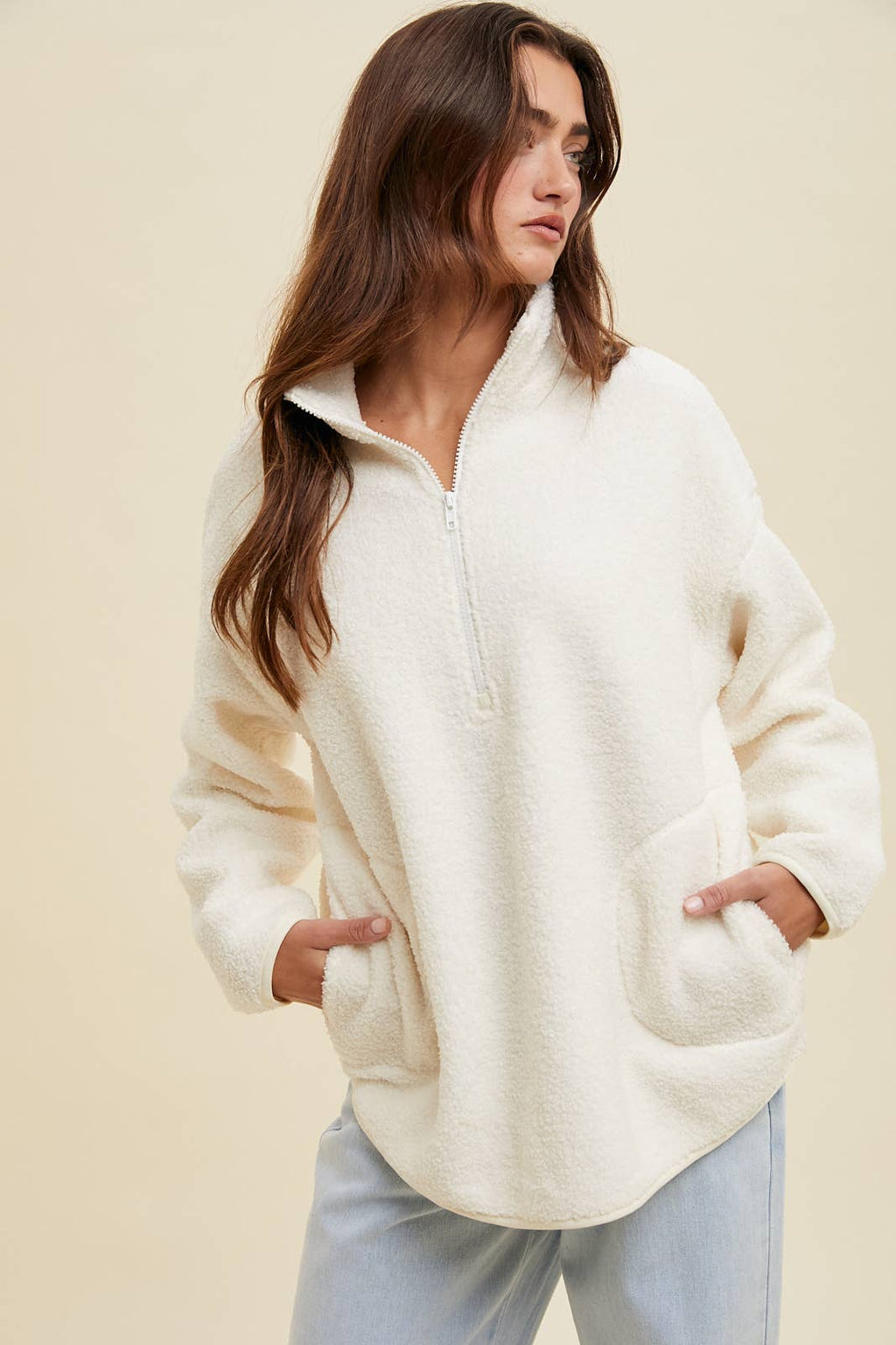 Sherpa Half-Zip Pulllover