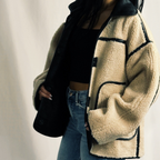 Reversible Sherpa and Leather Jacket