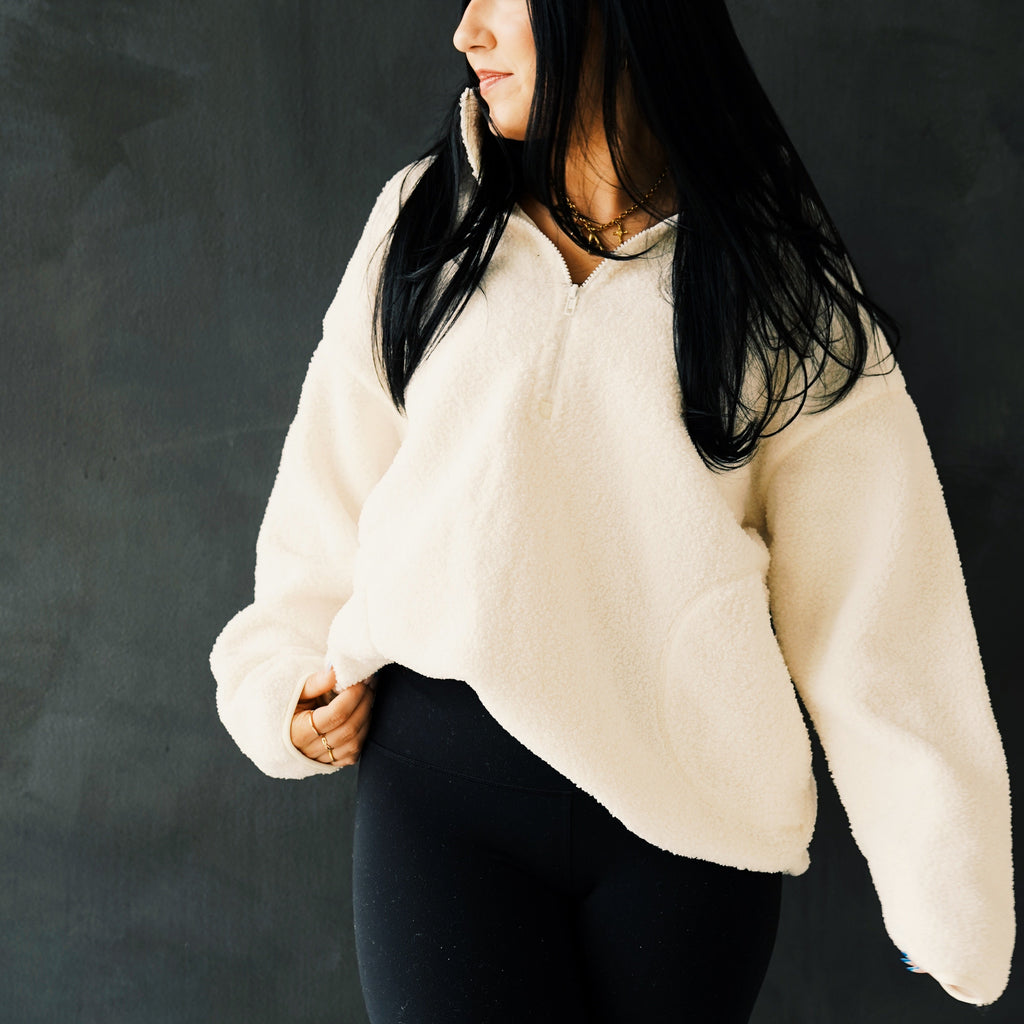 Sherpa Half-Zip Pulllover