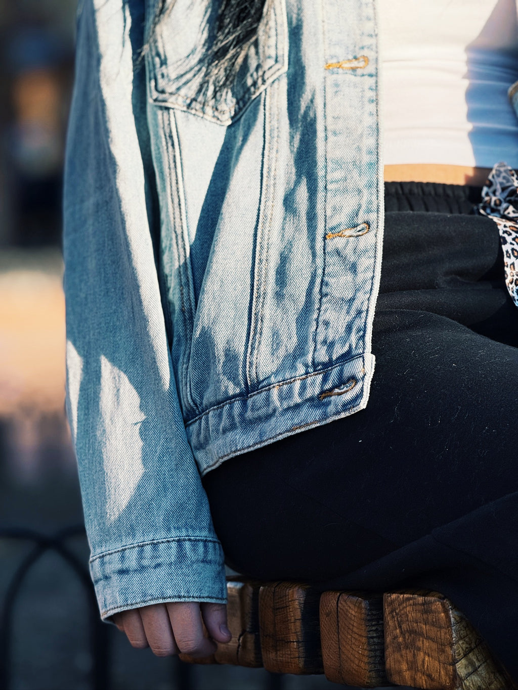 Denim Button Down Oversized Jacket