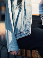 Denim Button Down Oversized Jacket
