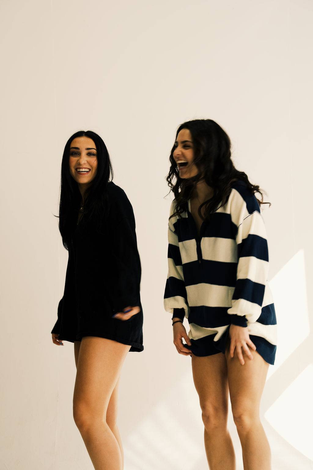 Relaxed Fit Long Sleeve Romper With Front Buttons
