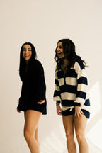 Relaxed Fit Long Sleeve Romper With Front Buttons