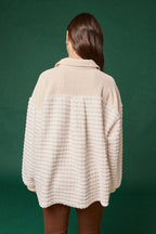 Luxurious Textured Oversized Cardigan