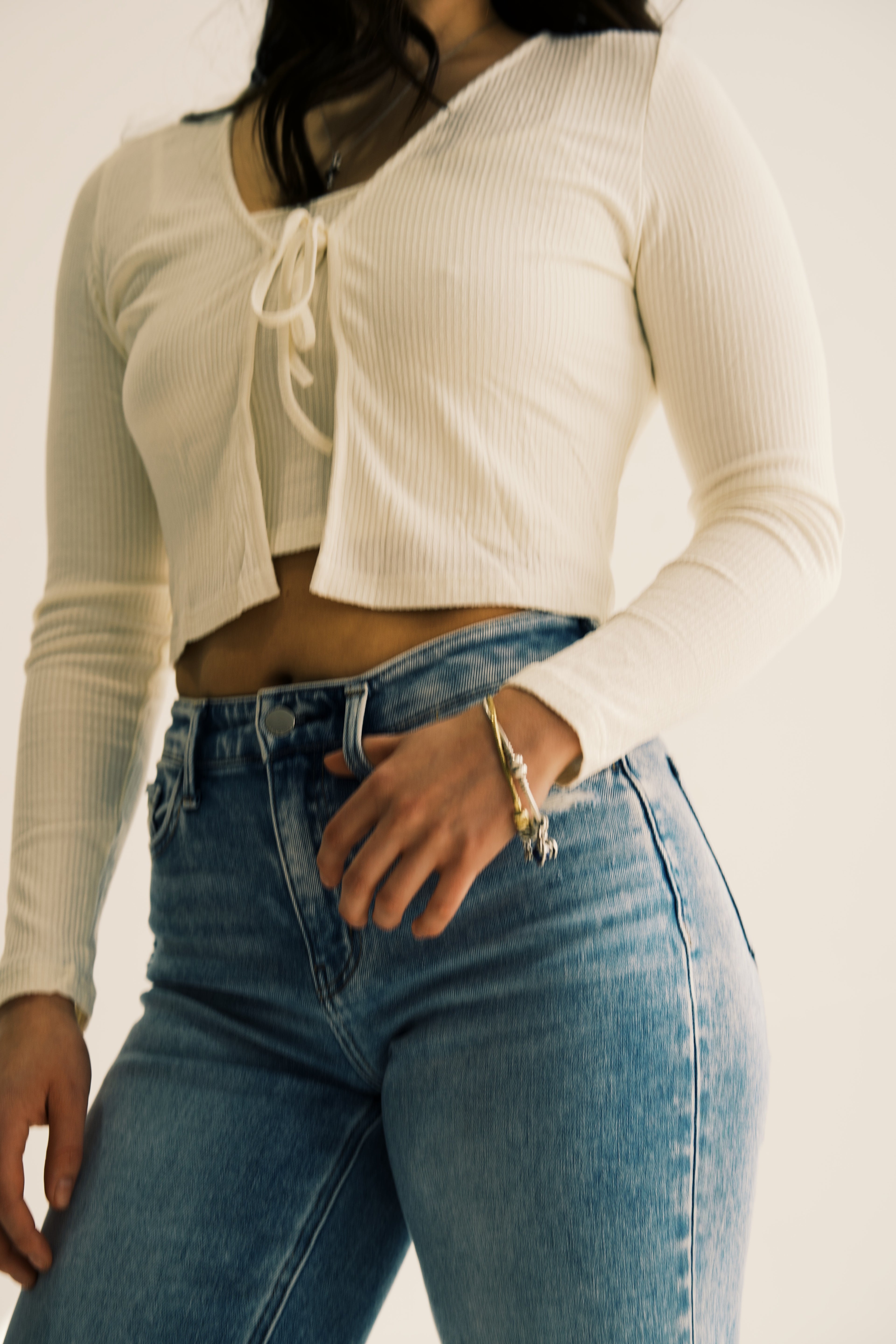 Ribbed Knit Cardigan and Tank Top Set