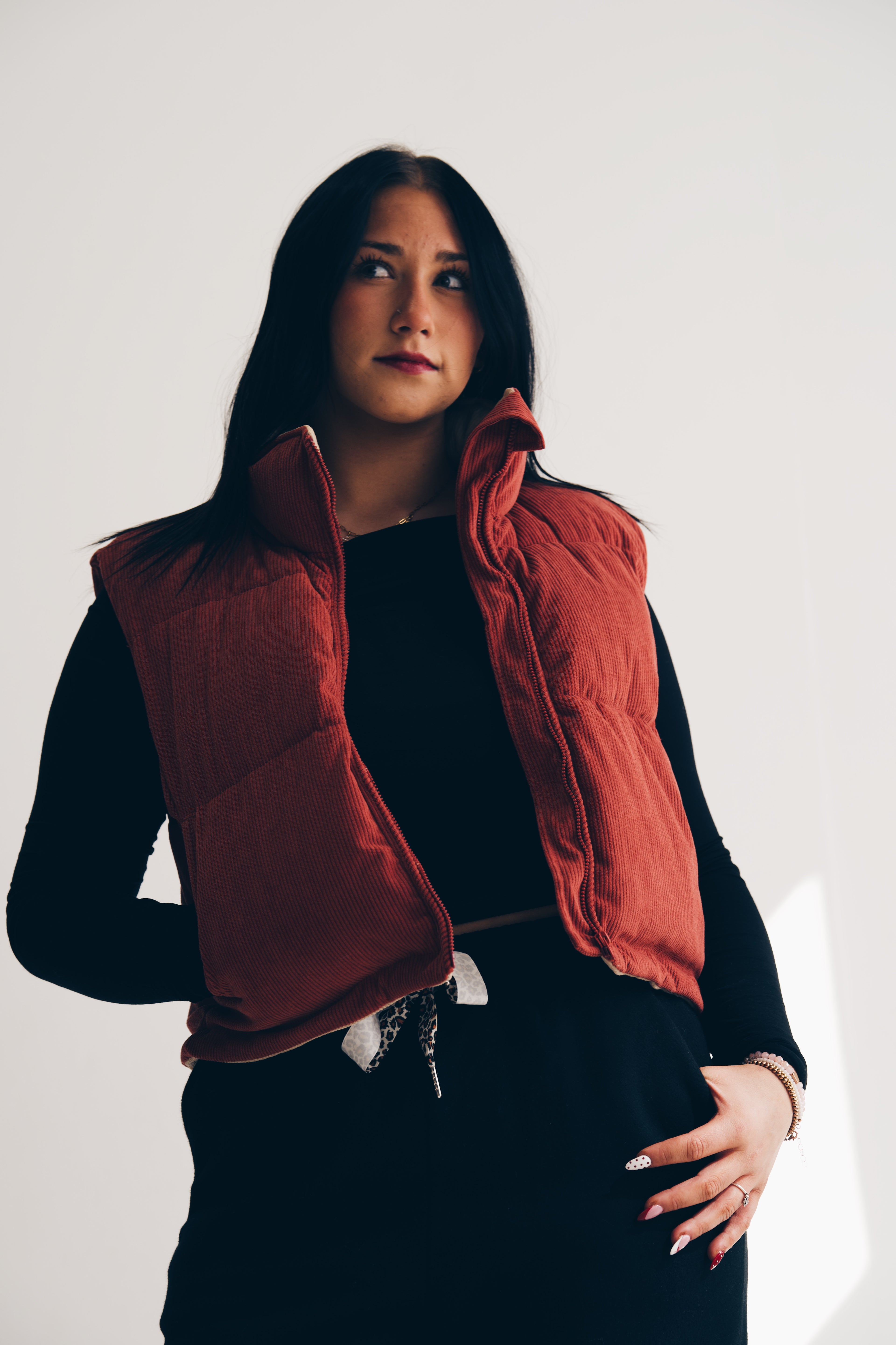 Fall Adoreme Corduroy Puffer Vest
