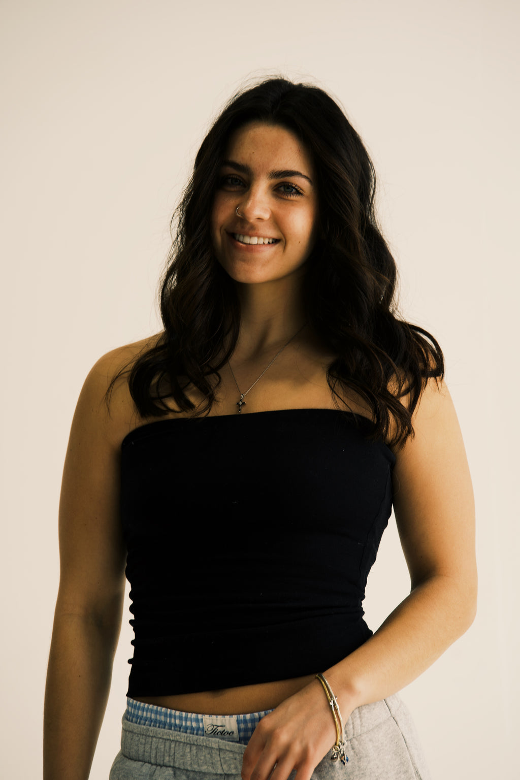 Double Layered Long Tube Top