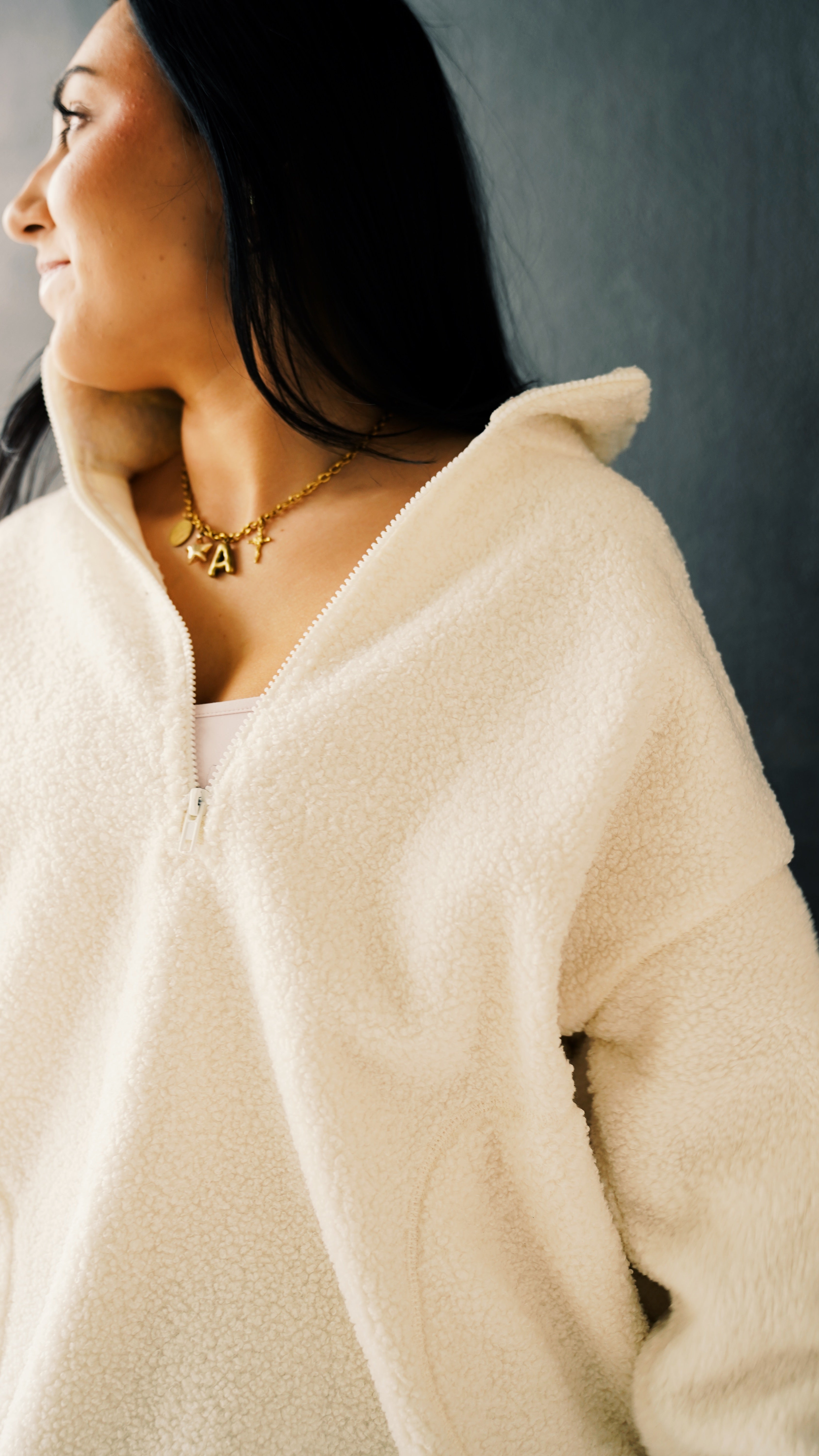 Sherpa Half-Zip Pulllover