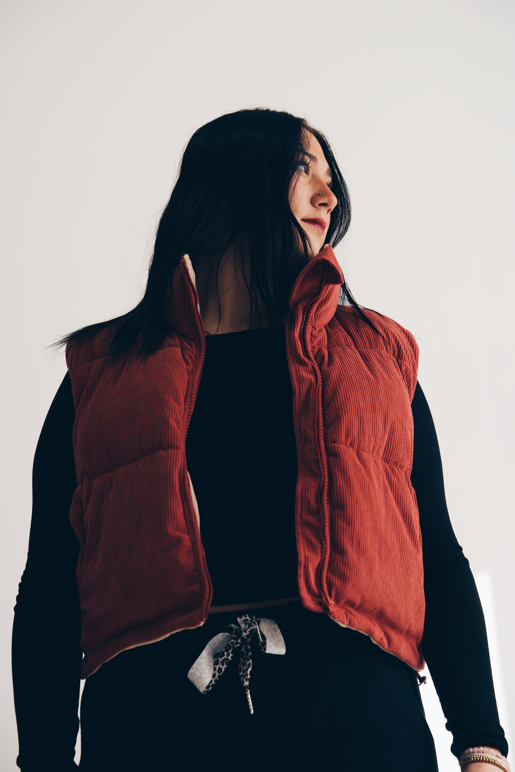 Fall Adoreme Corduroy Puffer Vest