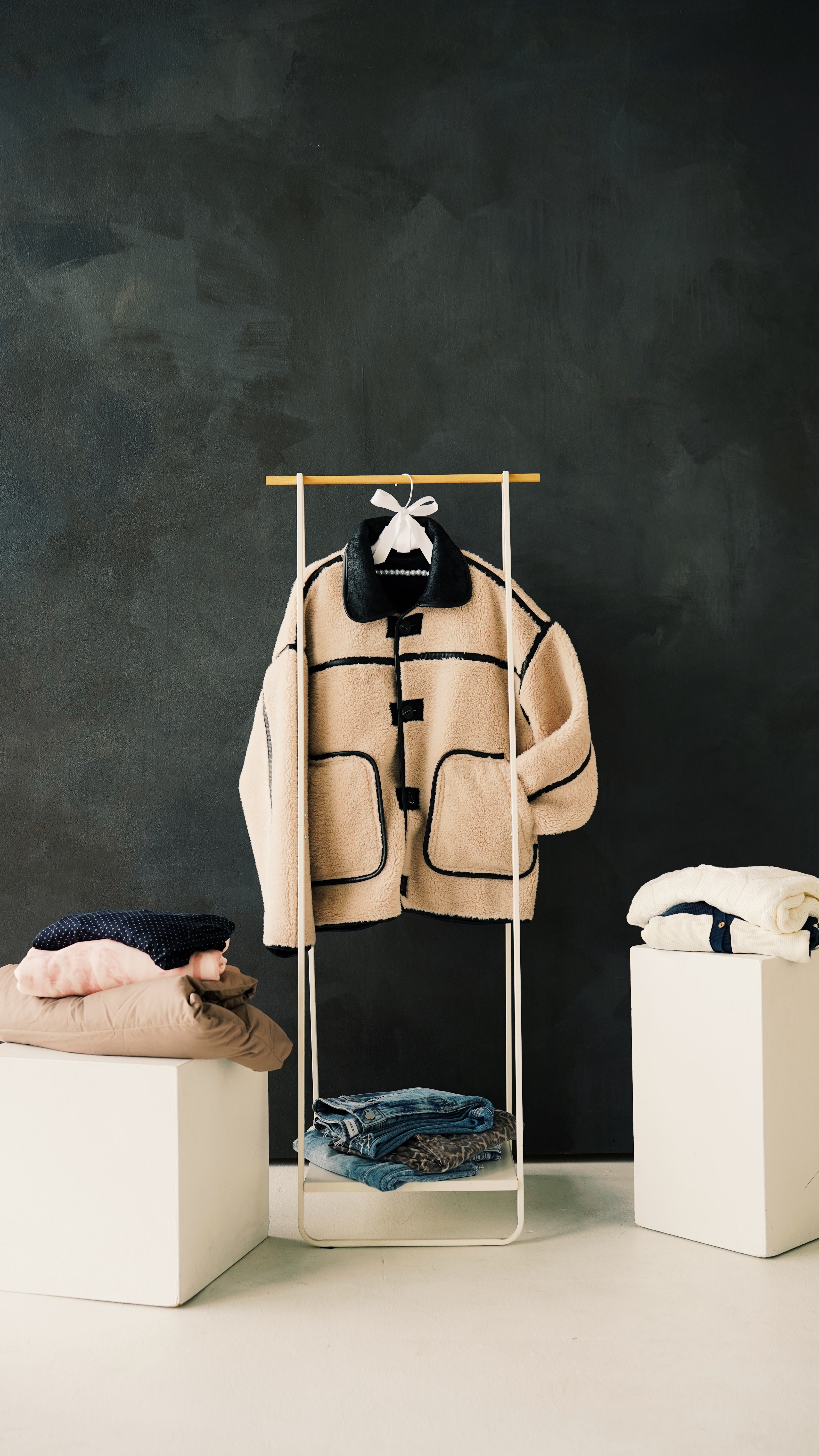 Reversible Sherpa and Leather Jacket