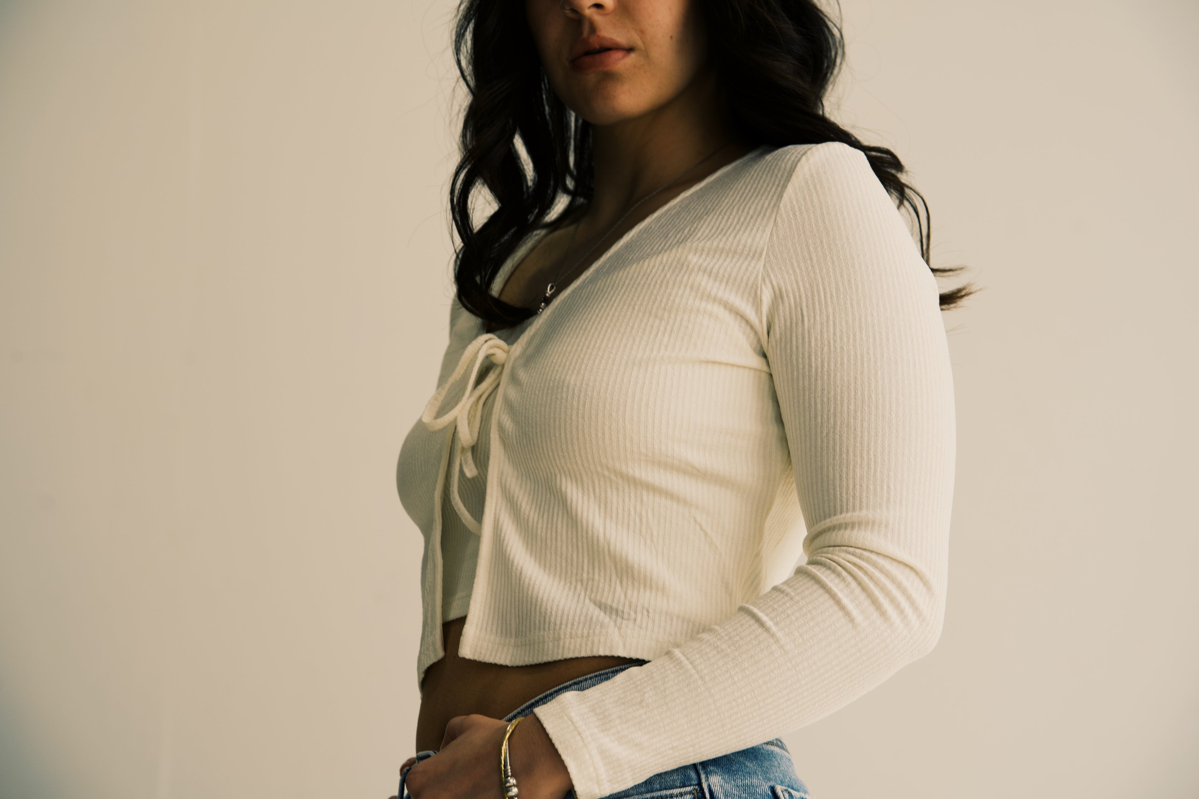 Ribbed Knit Cardigan and Tank Top Set