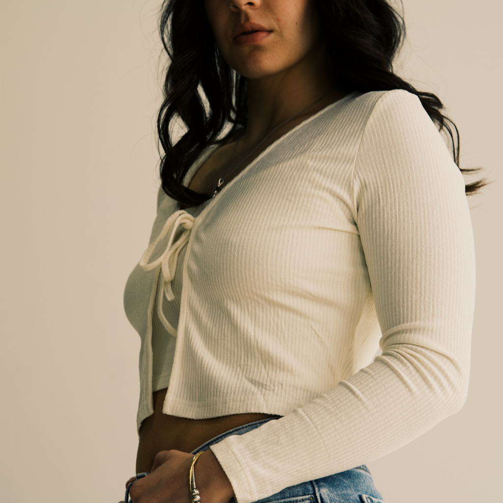 Ribbed Knit Cardigan and Tank Top Set