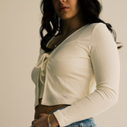 Ribbed Knit Cardigan and Tank Top Set