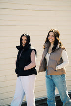 Zipper Front Puffer Vest