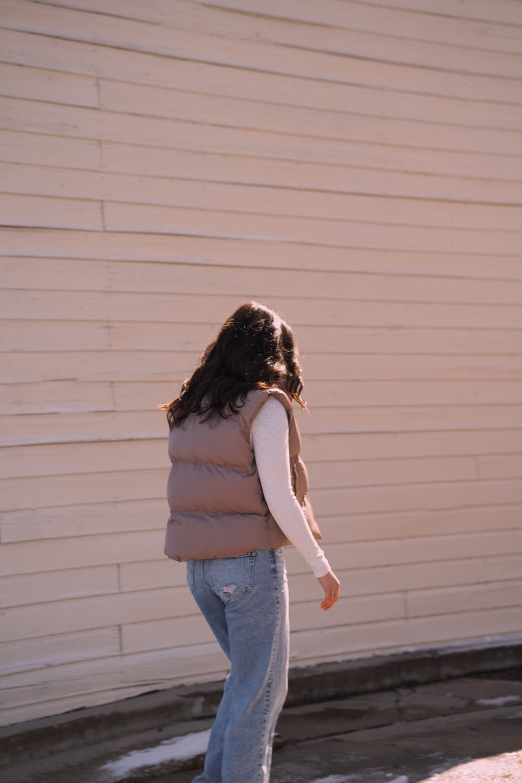 Zipper Front Puffer Vest