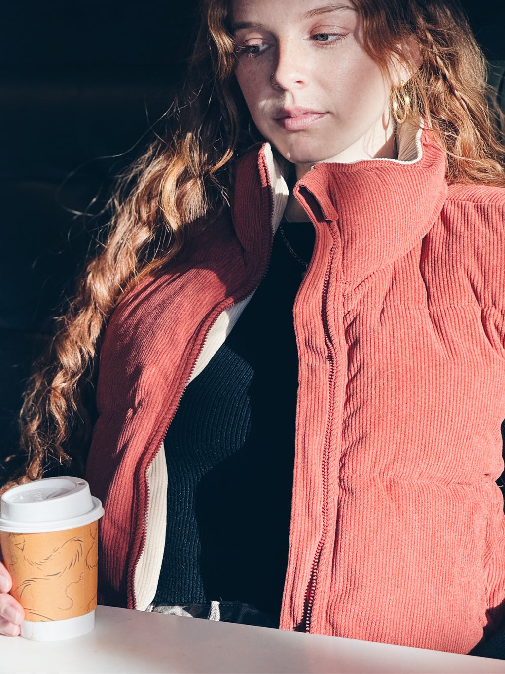 Fall Adoreme Corduroy Puffer Vest