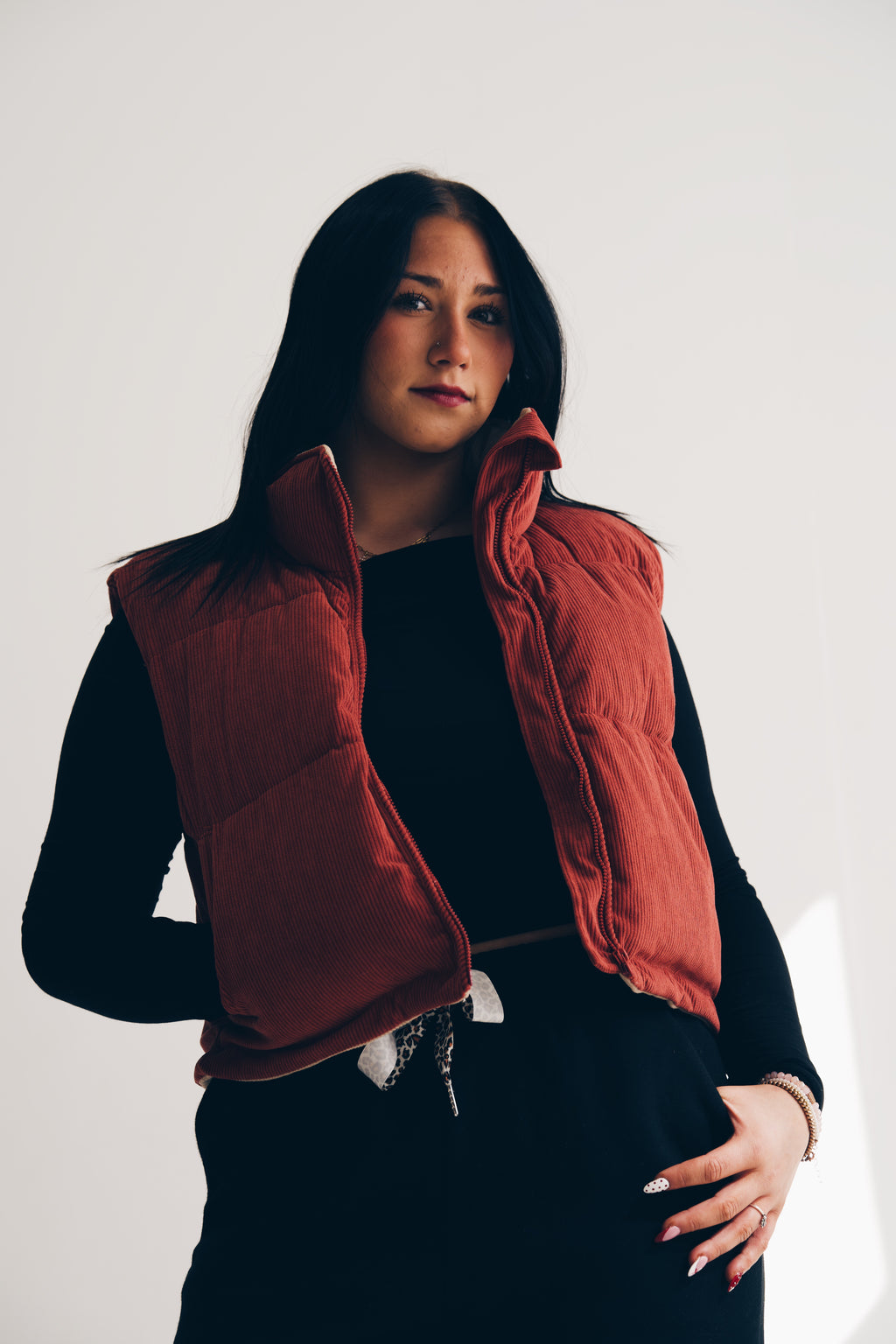 Fall Adoreme Corduroy Puffer Vest