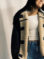 Reversible Sherpa and Leather Jacket