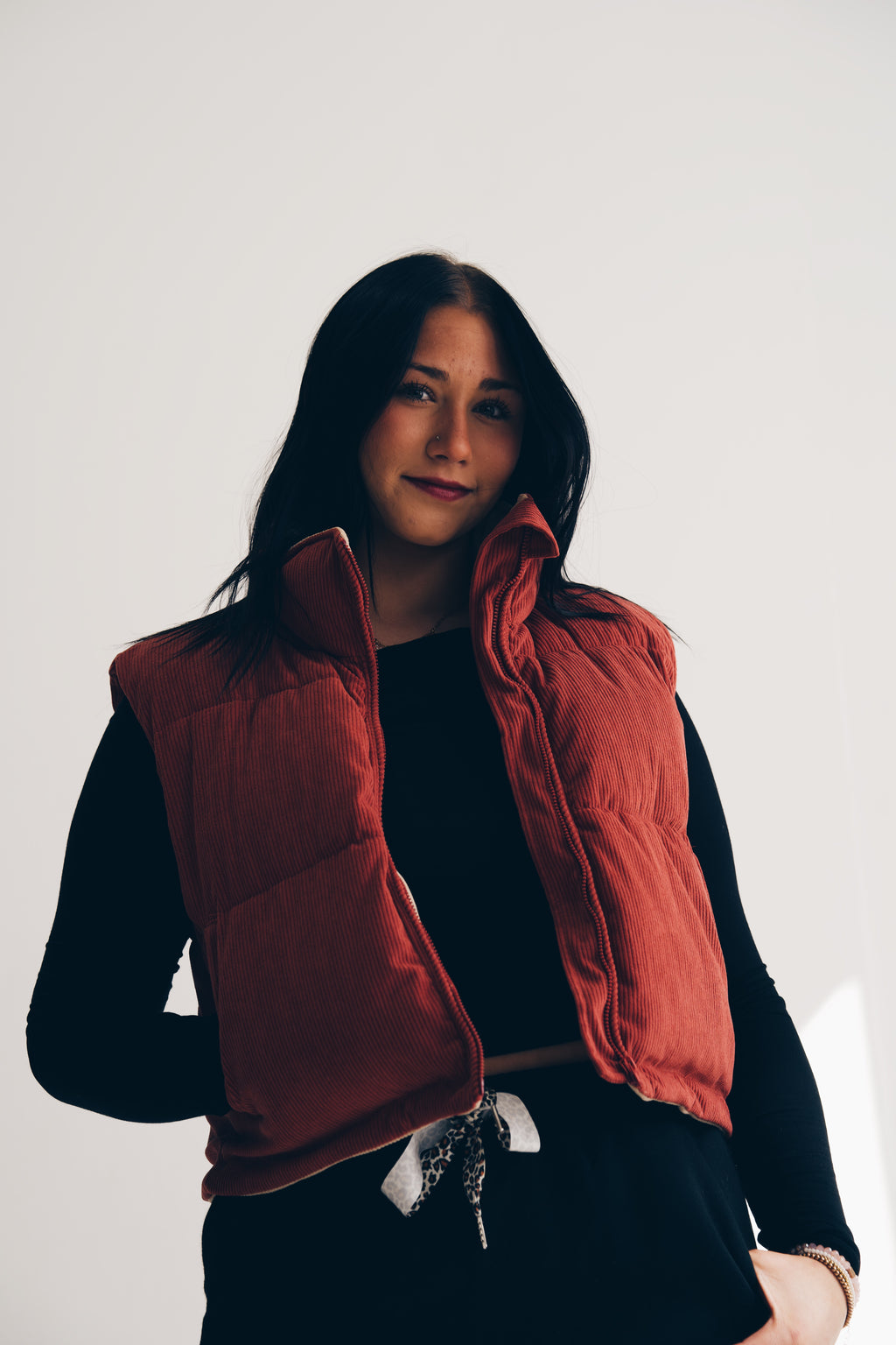 Fall Adoreme Corduroy Puffer Vest