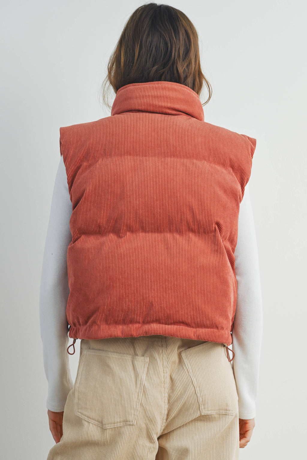 Fall Adoreme Corduroy Puffer Vest