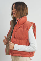 Fall Adoreme Corduroy Puffer Vest