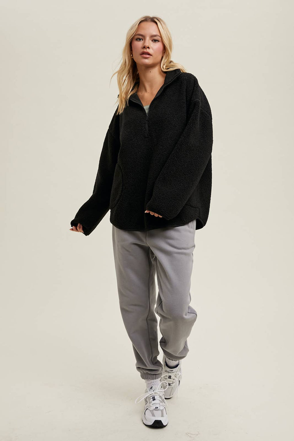 Sherpa Half-Zip Pulllover