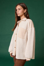 Luxurious Textured Oversized Cardigan